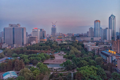 武漢漢口城市中軸線 現代都市的壯麗畫卷